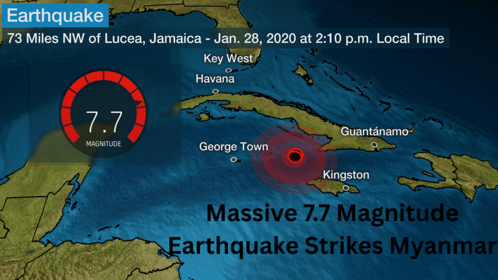 Massive 7.7 Magnitude Earthquake Strikes Myanmar